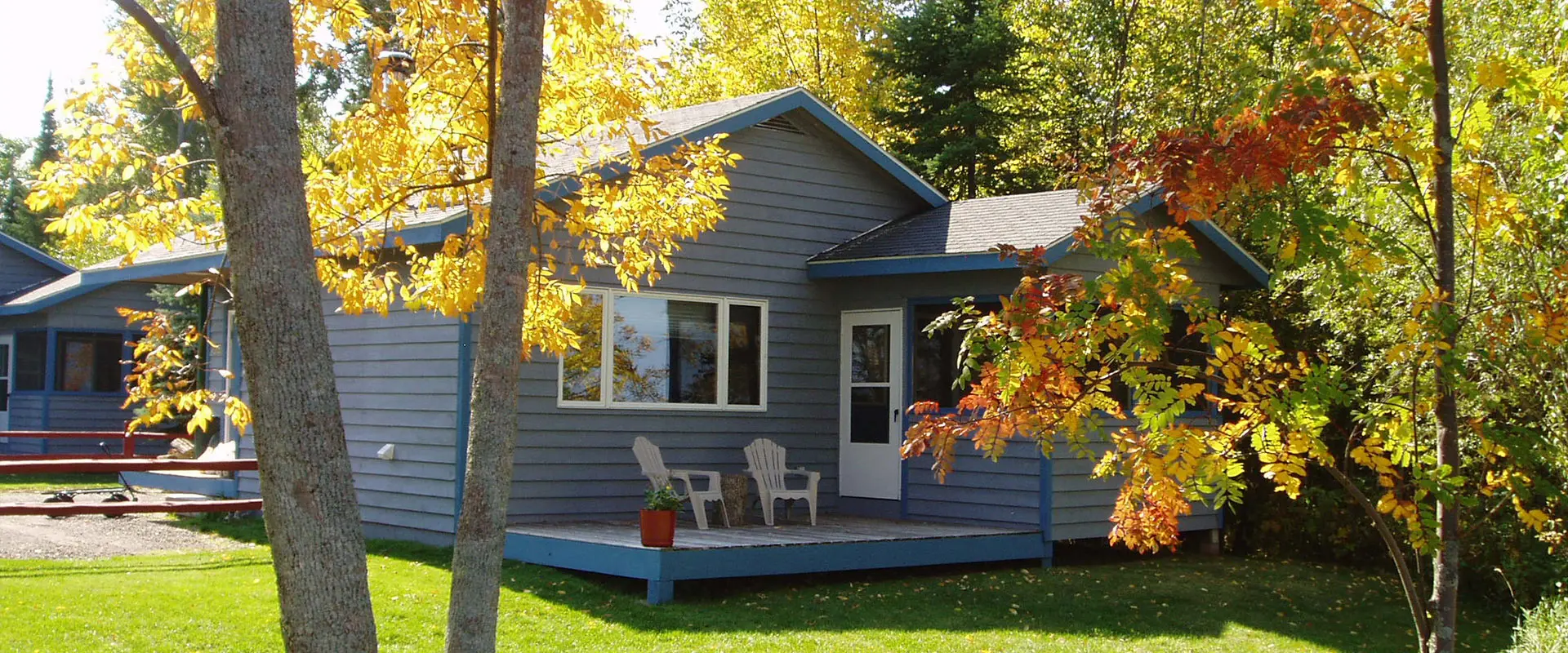 Cabin in autumn